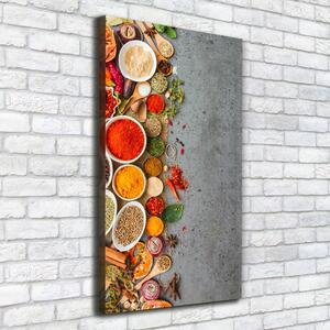 Tablou pe pânză canvas condimente colorate