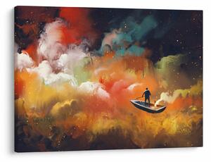 Tablou - Om navigând prin spațiu (70x50 cm)