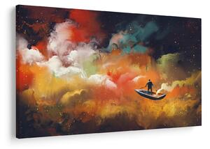 Tablou - Om navigând prin spațiu (90x60 cm)