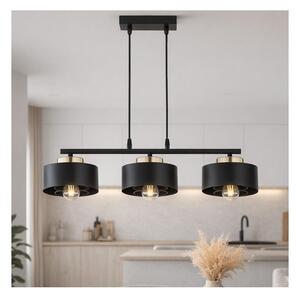 Brilagi - Lustră suspendată pe cablu SPRING 3xE27/60W/230V negru/auriu