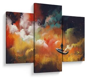 Tablou - Om navigând prin spațiu (90x60 cm)