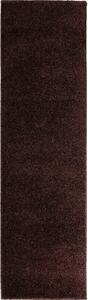 Traversa Shaggy maro inchis 67/230 cm