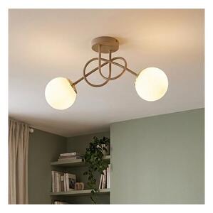 Brilagi - Lustru aplicat MILO ECRU 2xE27/60W/230V bej/auriu