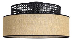 Plafonieră BOHO 1xE27/60W/230V negru/bej