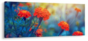 Tablou - Flori portocalii (120x50 cm)