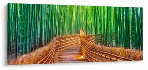 Tablou - Pădure de bambus japoneză (120x50 cm)