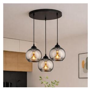 Brilagi - Lustra suspendată pe cablu, DIOR 3xE27/60W/230V, negru/gri fumuriu