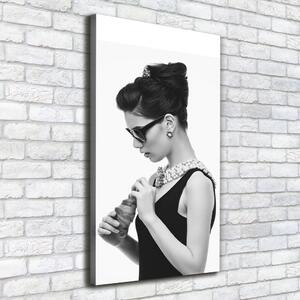 Imprimare tablou canvas Femeia în pahare