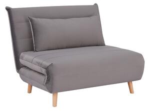 Fotoliu extensibil SPIKE VELVET gri