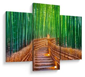 Tablou - Pădure de bambus japoneză (90x60 cm)