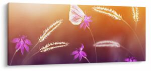 Tablou - Fluture roz (120x50 cm)