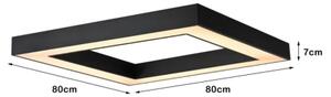 Plafonieră LED dimabilă Immax NEO 07239L CANTO LED/60W/230V negru Tuya + telecomandă