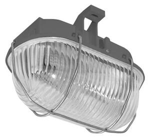 Plafonieră de exterior OVAL 1xE27/60W/230V gri IP44