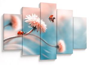 Tablou - Buburuze pe floare (150x105 cm)