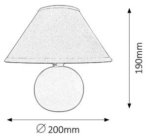Rabalux 4906 - Lampa de masa ARIEL 1xE14/40W/230V