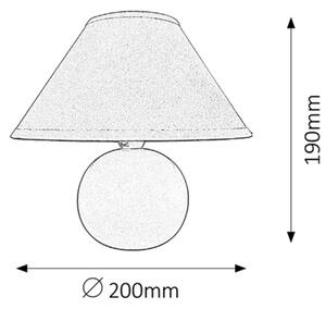 Rabalux 4904 - Lampa de masa ARIEL 1xE14/40W/230V