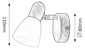 Rabalux 6591 - Lampa spot SOMA 1xE14/40W/230V