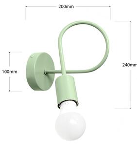 Aplica de perete OXFORD 1xE27/15W/230V verde