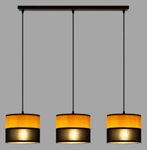 Lustră pe cablu ALBA 3xE27/15W/230V negru/maro