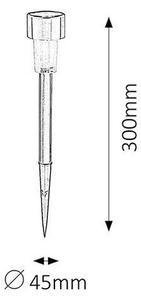 Rabalux 8366 - Lampă solară LED, 0,1 W, 1x Ni-MH, IP44