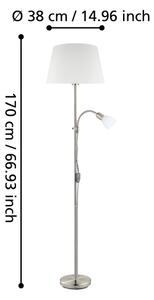 Eglo 95686 - Lampadar CONESA 1xE27/60W + 1xE14/40W