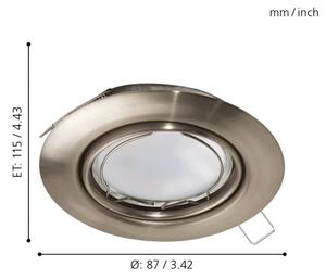 Eglo 94242 - Corp de iluminat LED tavan fals PENETO 1xGU10-LED/5W/230V