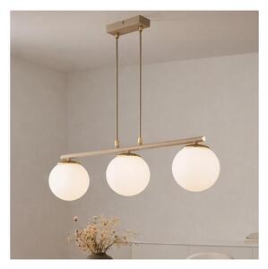 Brilagi - Candelabru suspendat pe cablu MILO ECRU 3xE27/60W/230V bej/auriu