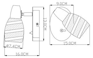 Globo 54985-1 - Lampa spot ROY 1xE14/40W/230V