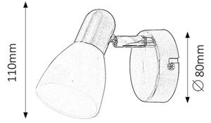 Rabalux 6301 - Lampa spot SOMA 1xE14/40W/230V