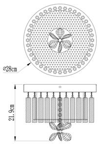 Globo 68397-12 - LED Plafoniera MATHILDA LED/12W/230V