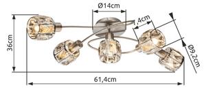 Globo 54356-5 - Lustră aplicată KRIS 5xE14/40W/230V