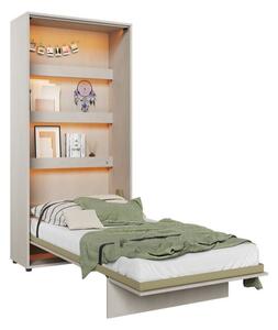 Pat rabatabil Concept Pro Lenart ISingle, Gri deschis, 90x200, PAL laminat, Somiera patSomiera pat, 10x23x22cm