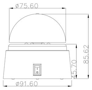Globo 28014 - Lampa decorativa LED DISCO 6xLED/0,06W/3xAA