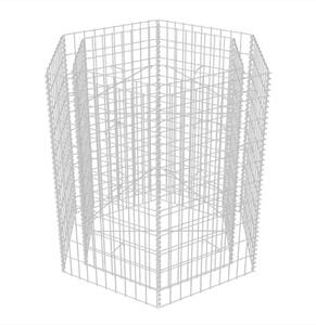 Strat înălțat gabion hexagonal, 100 x 90 x 100 cm