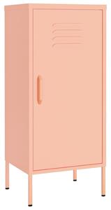 Dulap de depozitare, roz, 42,5x35x101,5 cm, oțel