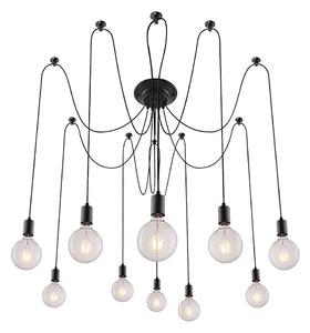 Rabalux 2224 - Lustră CASPAR 10xE27/60W/230V negru