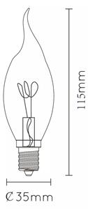 Bec LED AMBER E14/3W/230V - Lucide 49036/03/62
