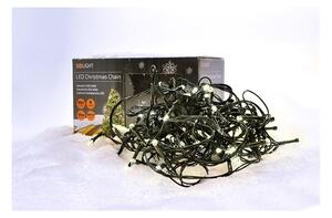 Solight 1V101-WW-LED Ghirlandă luminoasă pentru exterior, 100 LED, 8 funcții, IP44, 13 m, alb cald