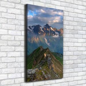 Tablou pe pânză canvas vârfuri de munte