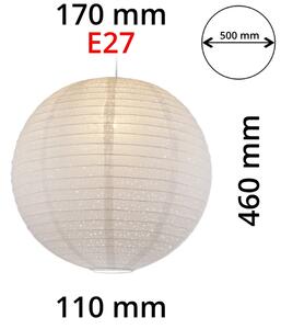 Abajur GLOBO 16911 VARYS E27 d. 50 cm
