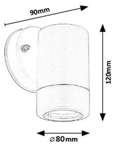 Aplică de exterior 1xGU10/10W/230V IP44 Rabalux 8832