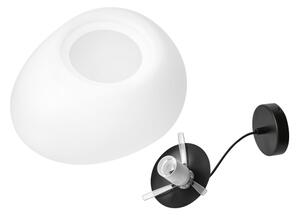 BRILAGI - Lustră suspendată pe cablu PEBBLES 1xE27/40W/230V, diam. 40 cm, neagră