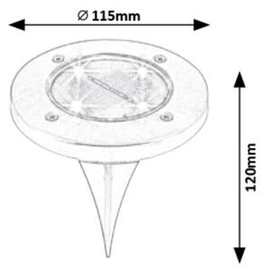 Rabalux 7975 - LED lampă solară de exterior cu senzor LED/0,24W/1xAA IP44