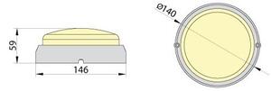 Plafonieră LED industrială FIDO LED/12W/230V IP65