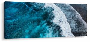 Tablou - Valuri pe mare (120x50 cm)