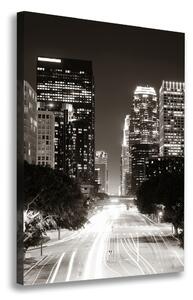 Tablou canvas Los Angeles, pe timp de noapte