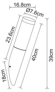 Globo 3157A - Aplică perete exterior BOSTON 1xE27/60W/230V
