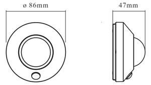 Osram - Lampă de veghe LED cu senzor NIGHTLUX LED/2W/3xAA