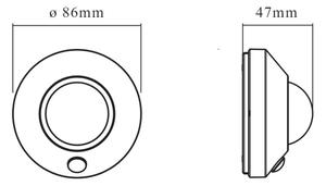 Osram - Lampă de veghe LED cu senzor NIGHTLUX LED/2W/3xAA