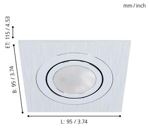 Eglo 98636 - Lampă încastrată LED AREITIO 1xGU10/5W/230V